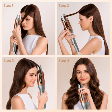Автоматична плойка для локонів Bolesic, срібний ATS-WT125-O фото