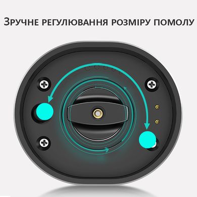 Млини для спецій та солі Kaside, набір з двох бездротових млинів з підставкою