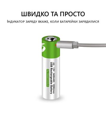 Батарейки AA Smarttools 2600 mWh з перезарядкою (акумуляторні), 4 штуки