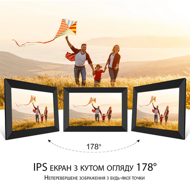 Цифрова фоторамка PROS 10" IPS, чорна