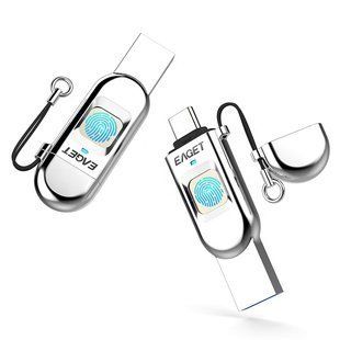 Флешка з відбитком пальця (біометрична) EAGET FU68-1 USB TYPE-C інтерфейси, 64GB  FD-EG-FU68-1-64 фото