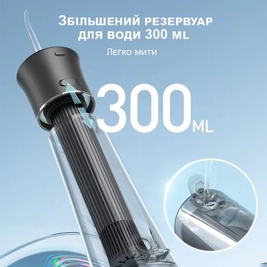 Електричний іригатор для чищення зубів Fairywill F30, чорний