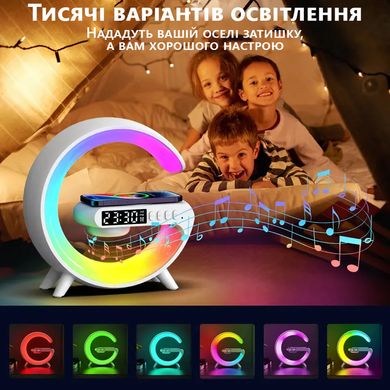 LED лампа - зарядна станція Luxun 15W з бездротовою зарядкою