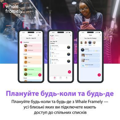 Цифровий календар планер SSA Whale Framely 10" з сенсорним дісплеєм і WI-FI, біла DC-FR1017-IPS-W фото