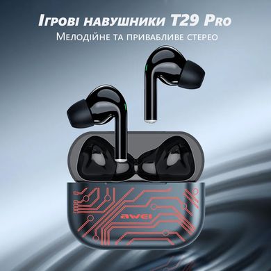 Навушники вкладиші Awei T29 Pro (TWS, бездротові)