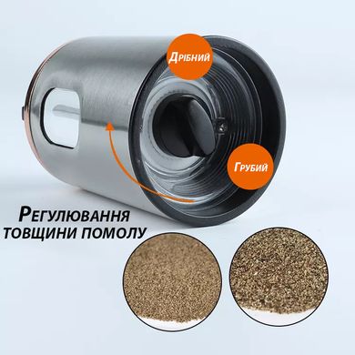 Електричний кухонний млин для спецій Fungrinder ESP-16, сріблястий