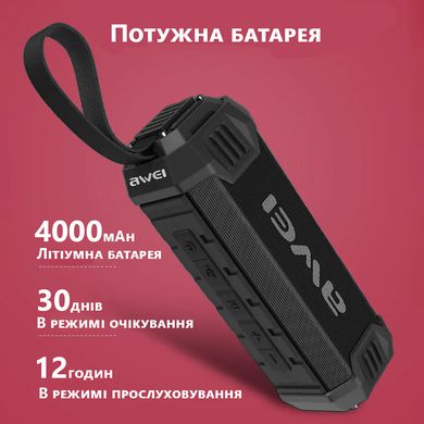 Портативна Bluetooth колонка Awei Y280 з функцією powerbank